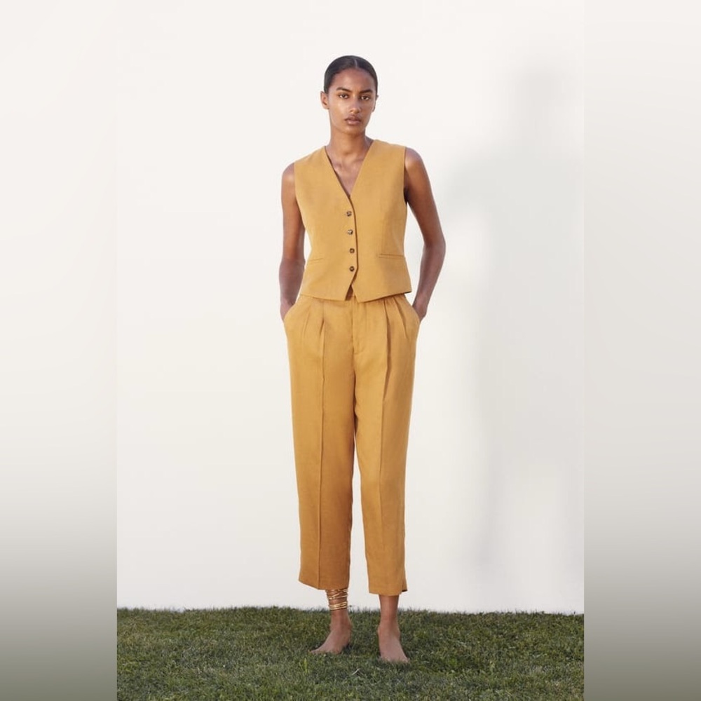 NWOT Zara Pleated Ankle Pants
